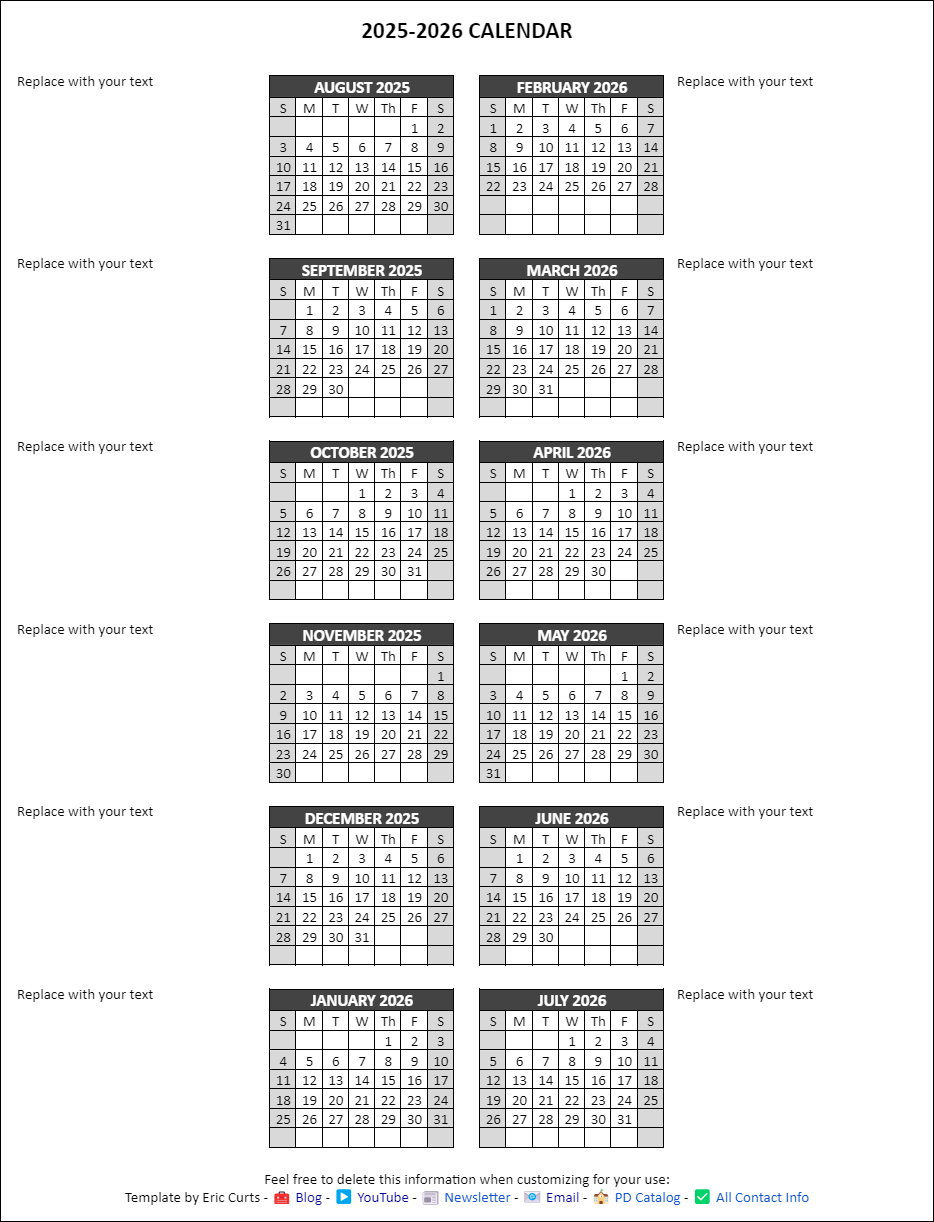 May June July 2026 Calendar Printable