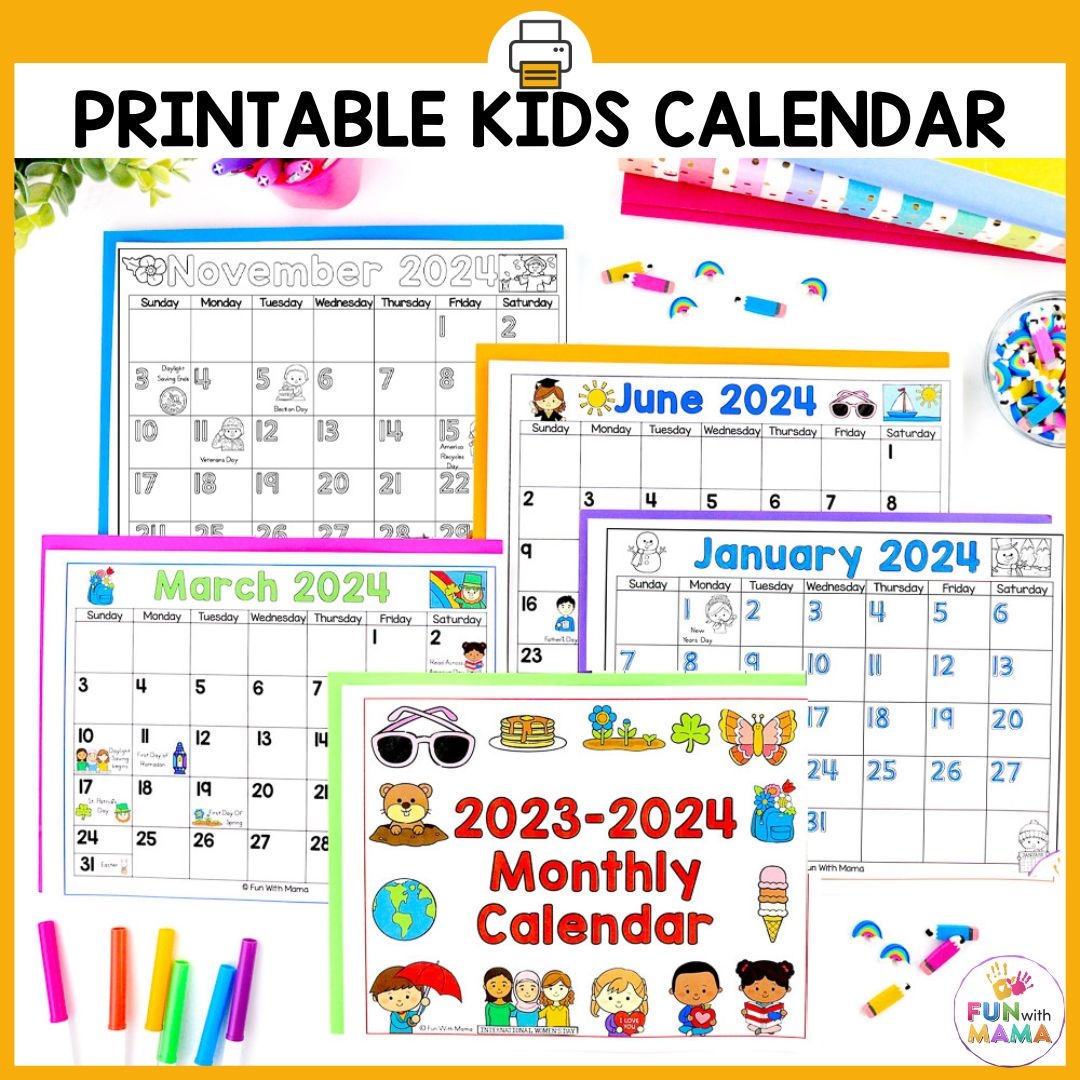 DIY Childrens Calendar Free Calendar Printables In Multiple Worksheets Library