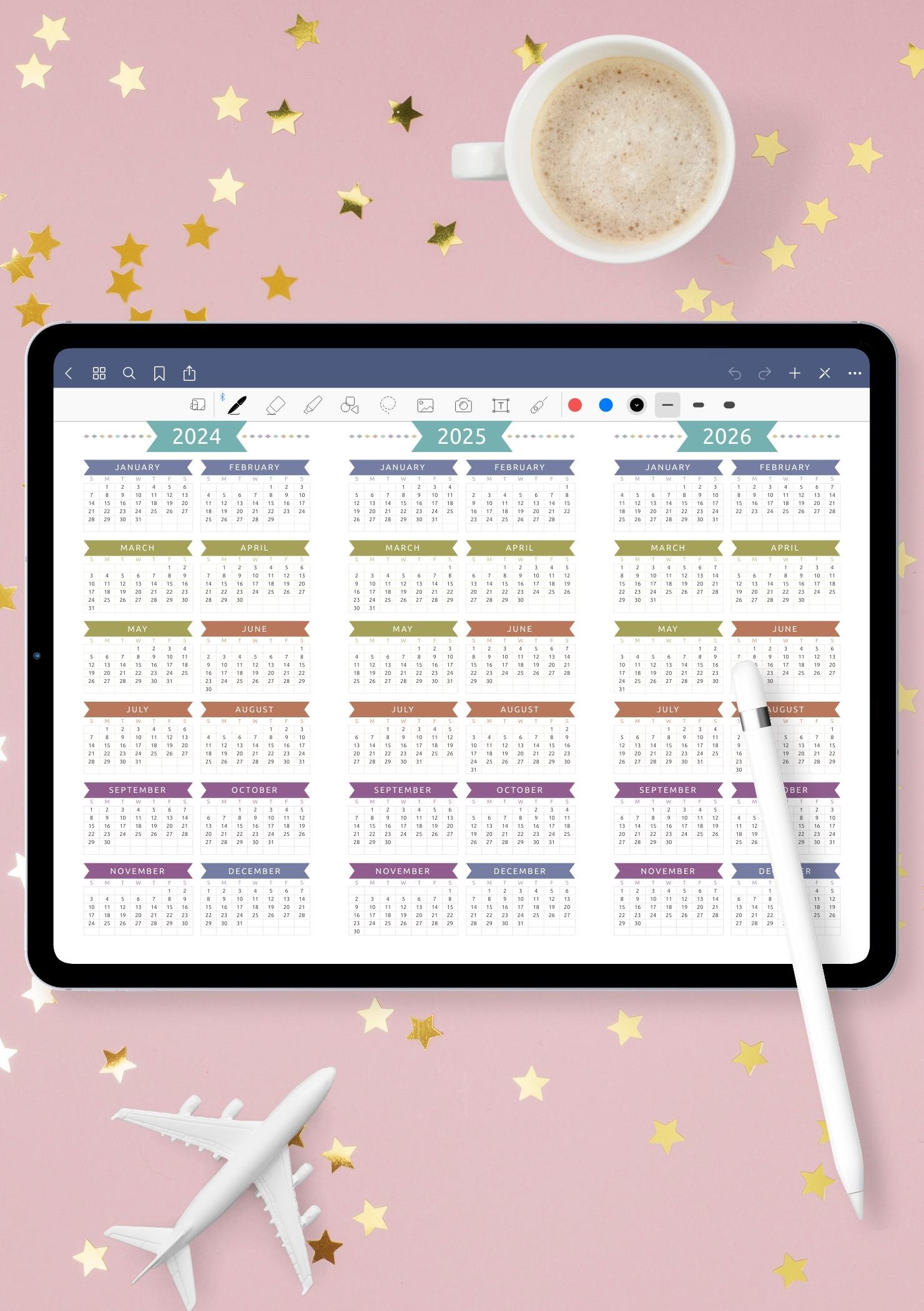 Printable Mini Photo Calendar Template