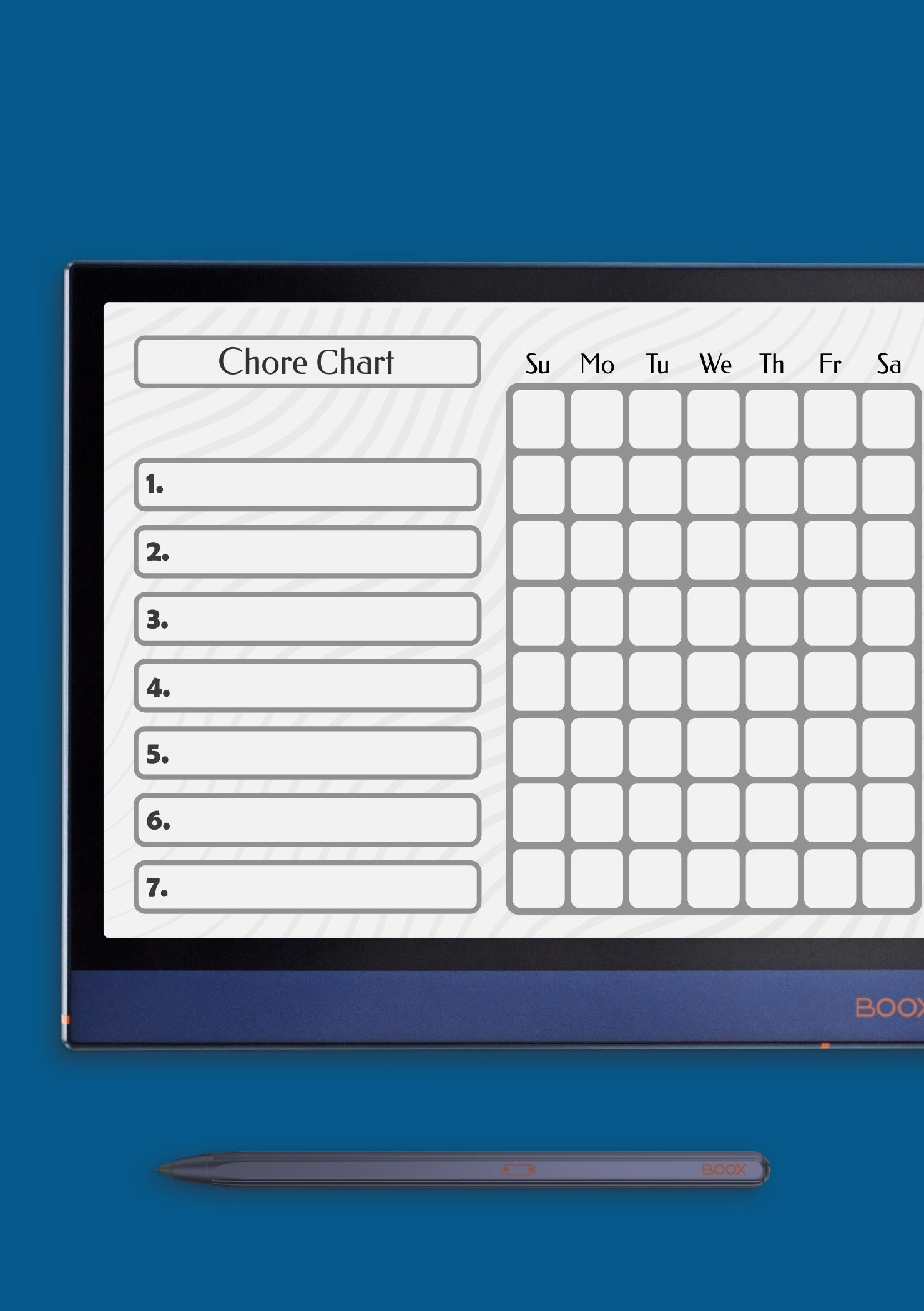 Printable Chore Calendar June 2026