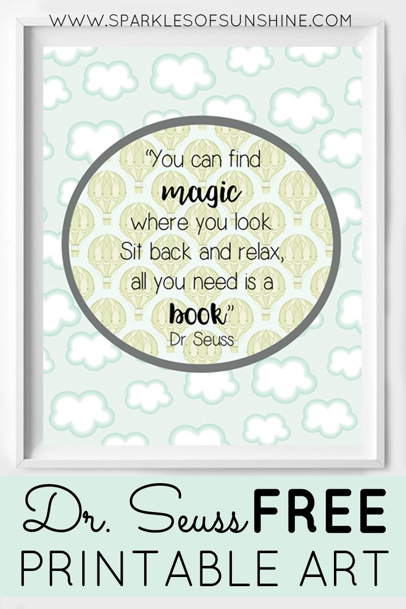 Dr Seuss Free Printable Art Sparkles Of Sunshine