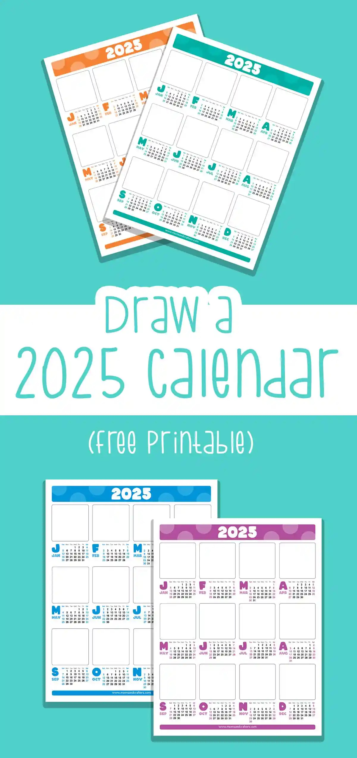 draw your own calendar updated for 2025 free printable