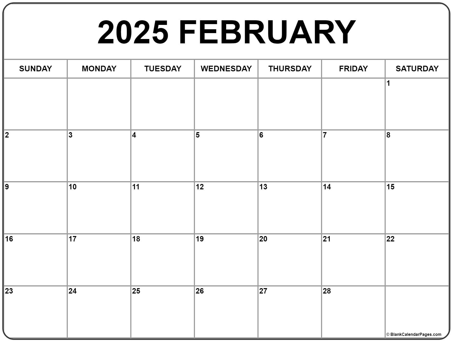 february 2025 calendar free printable calendars