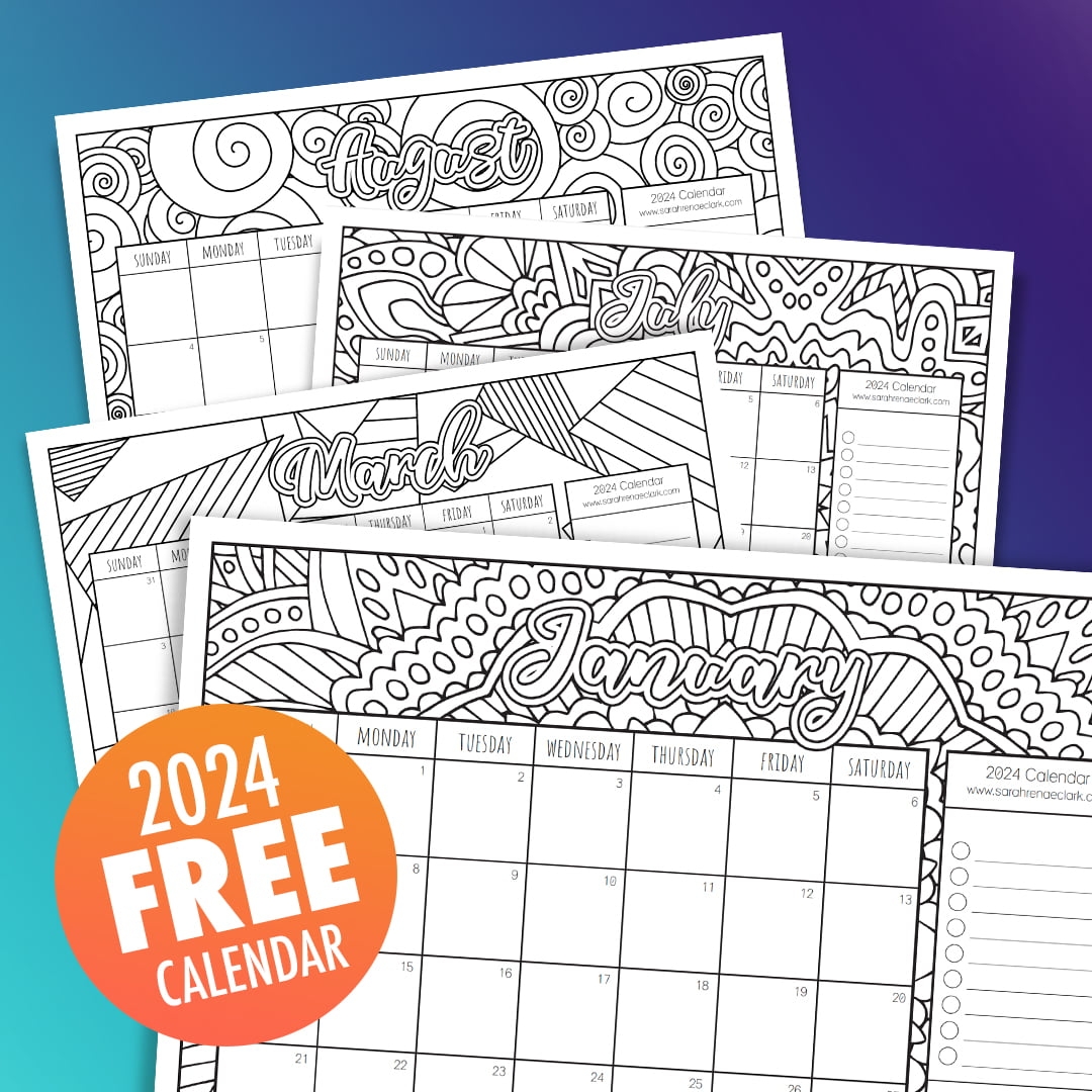 Free 2025 Colouring Calendar Fun Creative Planning