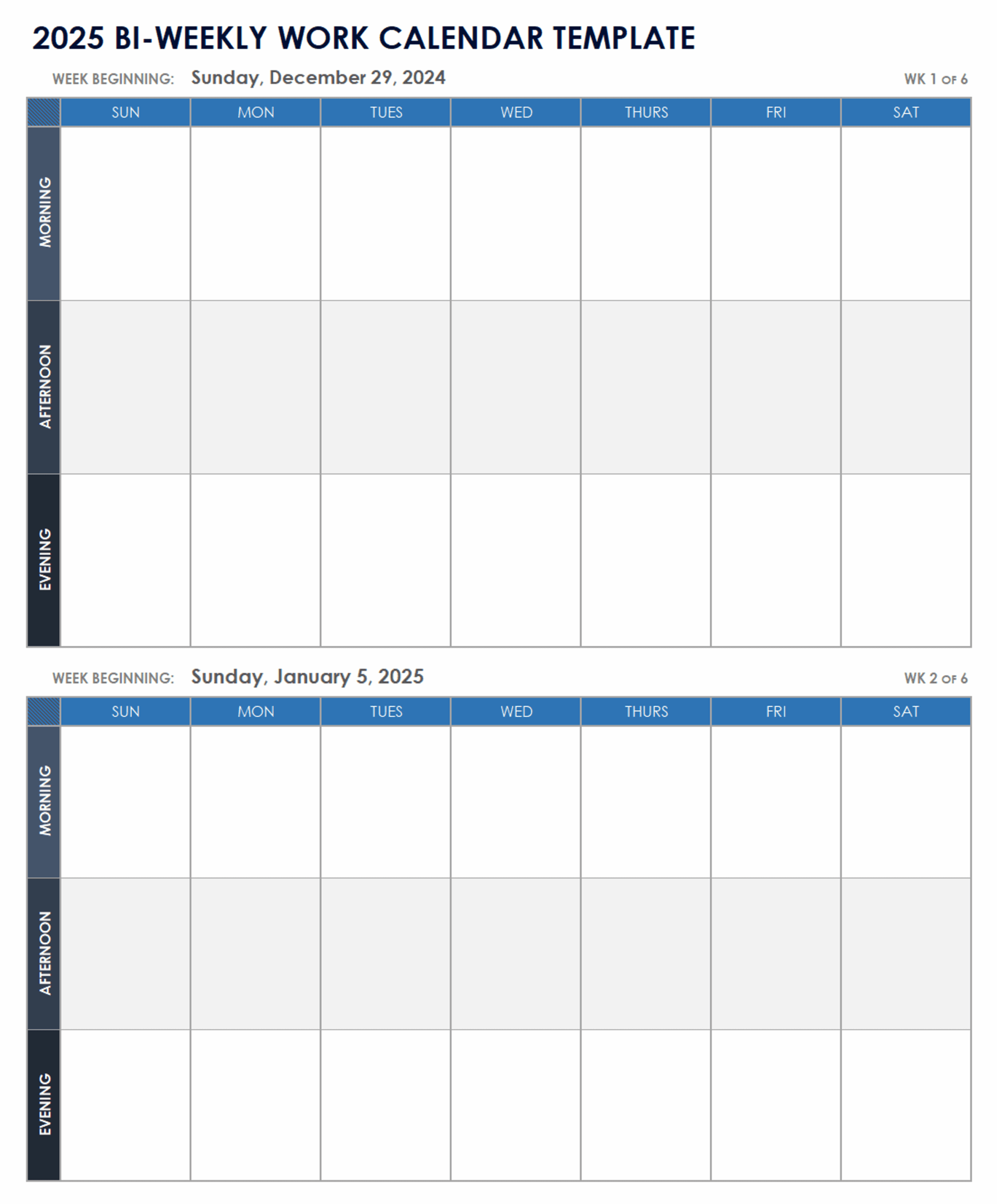 Printable Calendar Blank Pdf