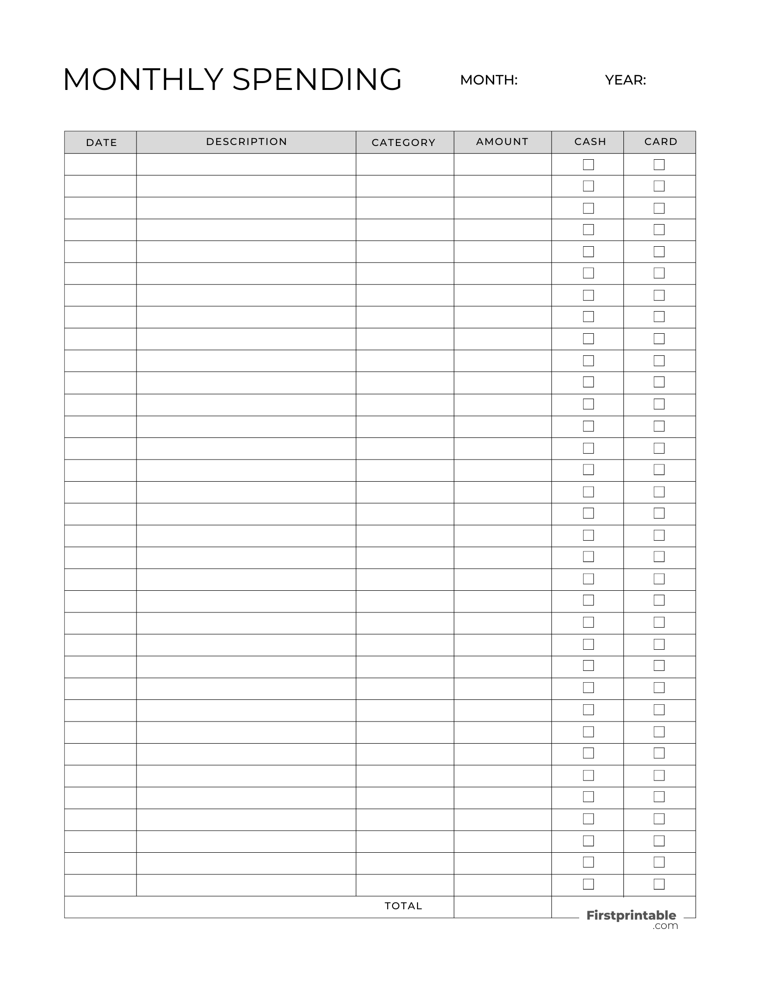 free budget planner templates printable fillable