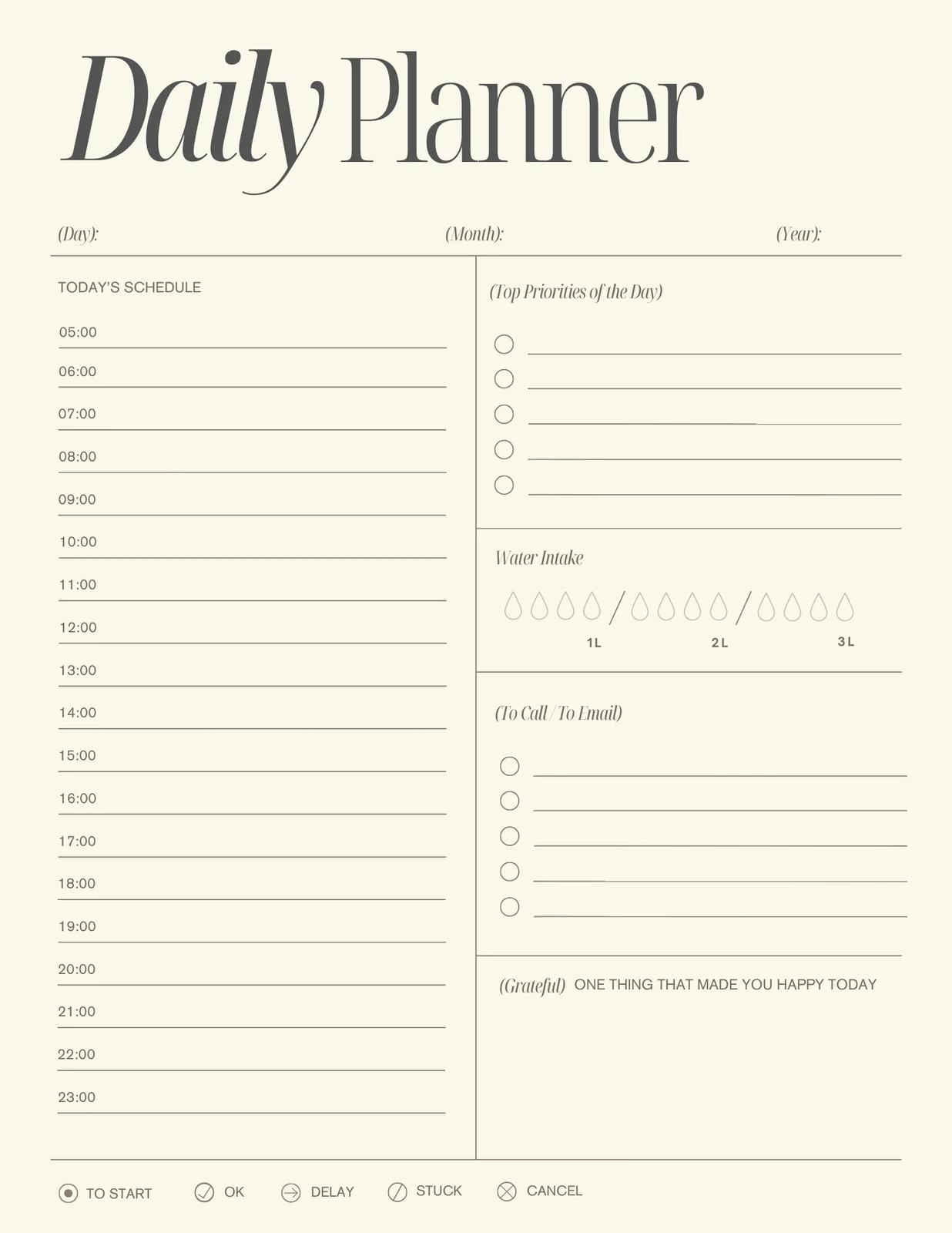 Free Printable Daily Calendar 2025 Free Printable Daily Calendar 2025