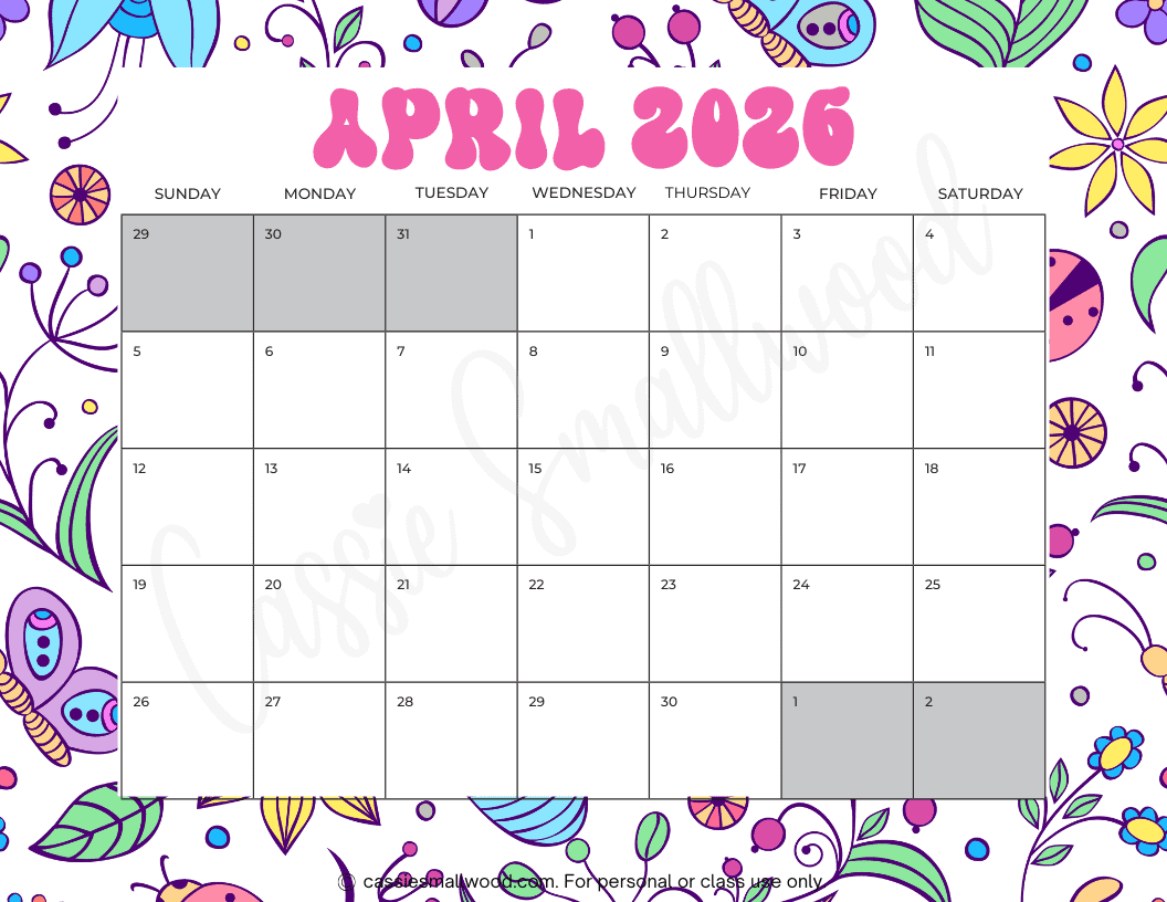 free printable 2026 april calendar cassie smallwood