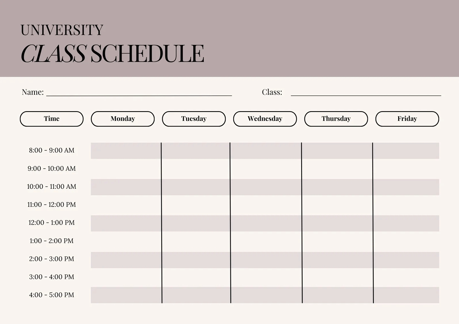 Blank Printable School Year Calendar