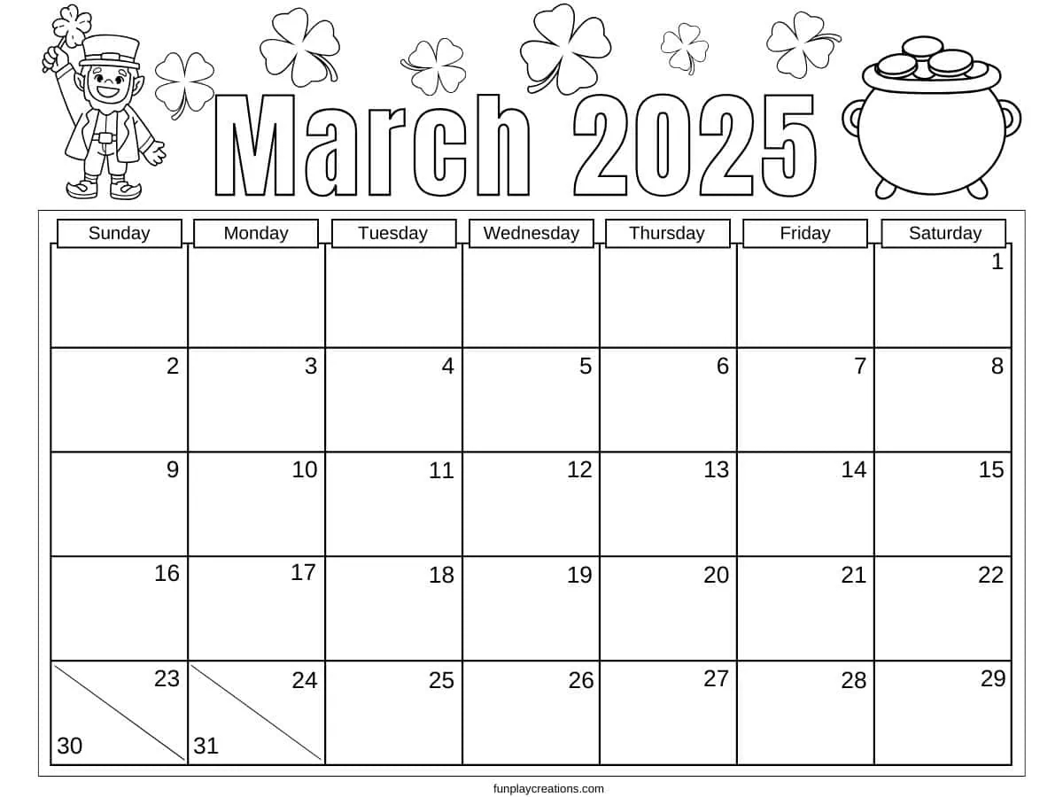Free Printable Monthly Calendars 2025 Free Printable Monthly Calendars 2025