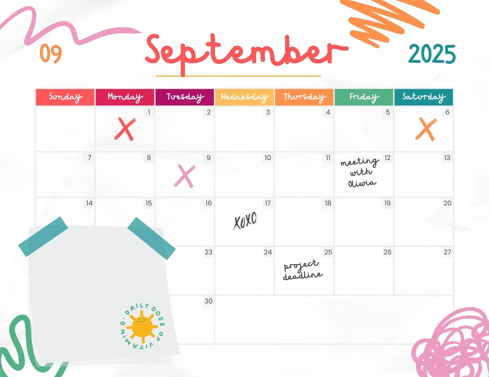 Free Printable September 2025 Calendar Templates Canva Free Printable September 2025 Calendar Templates Canva