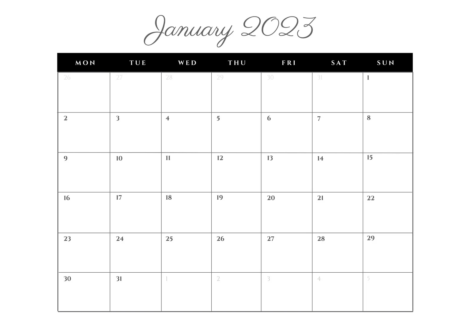 free printable wall calendar templates to customize canva