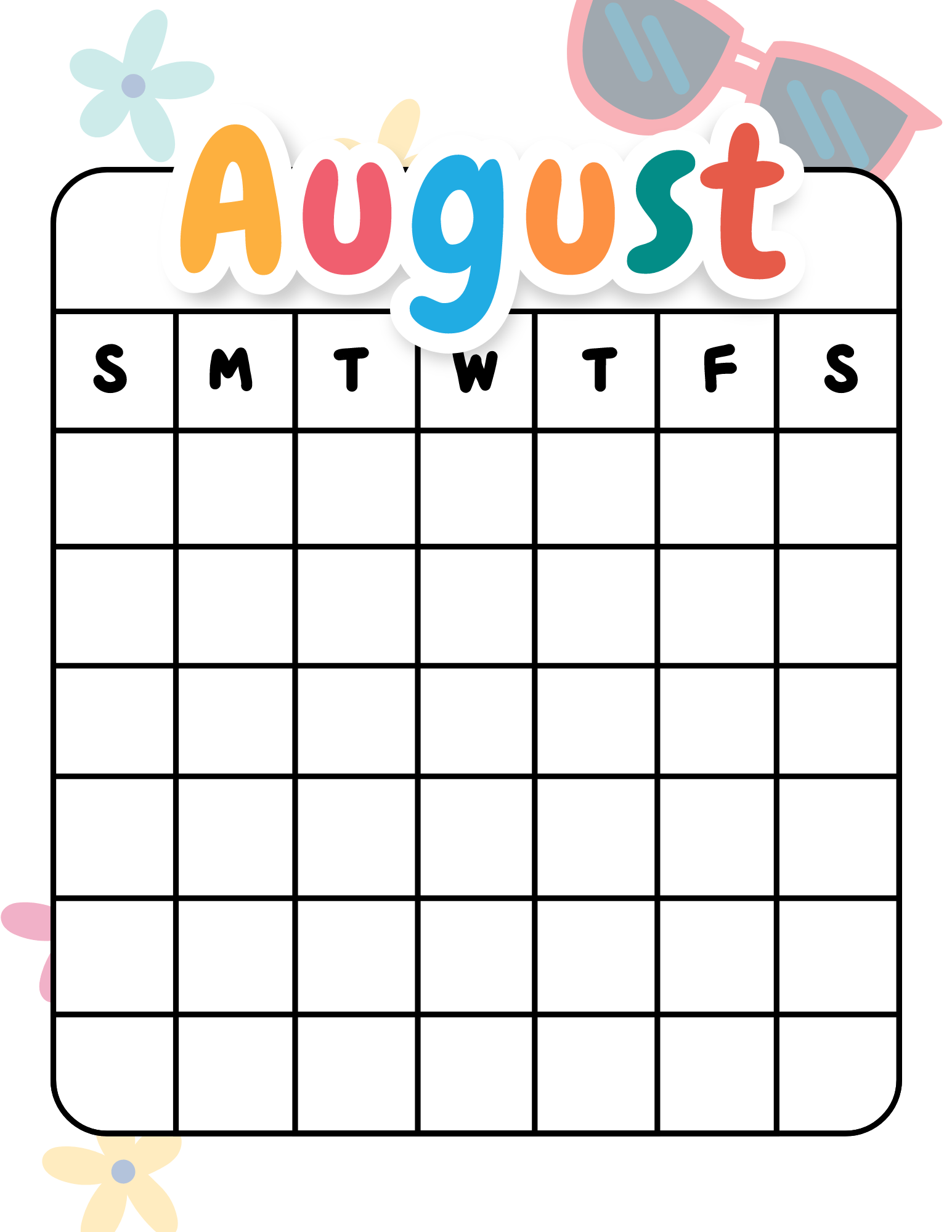 Free Printable Calendar Clipart