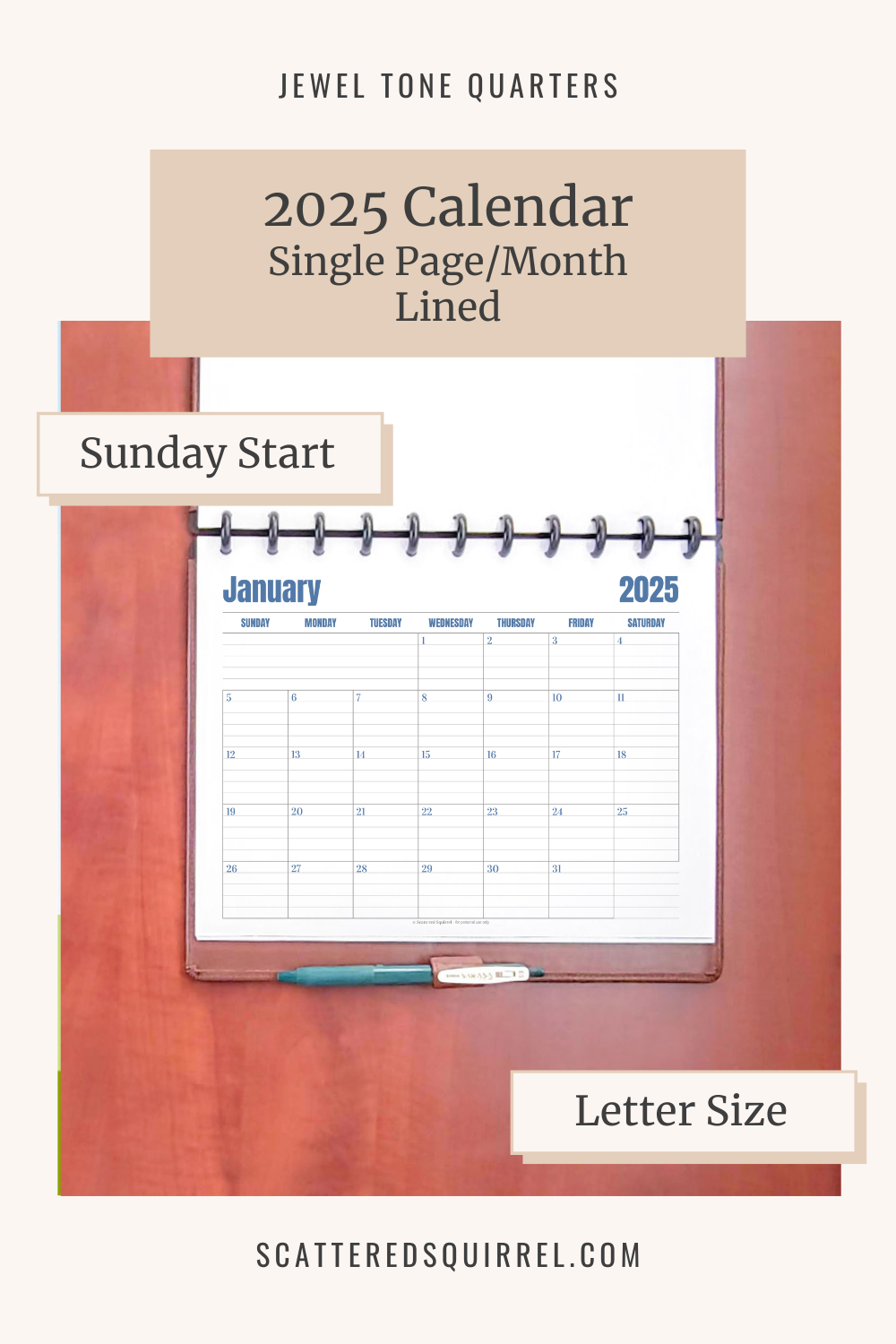Get Your 2025 Calendars Now Scattered Squirrel