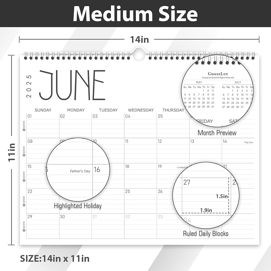 GuassLee Wall Calendar 2025 2025 2026 Calendar Wall From Jun 2025 To May 2026 14 GuassLee Wall Calendar 2025 2025 2026 Calendar Wall From Jun 2025 To May 2026 14