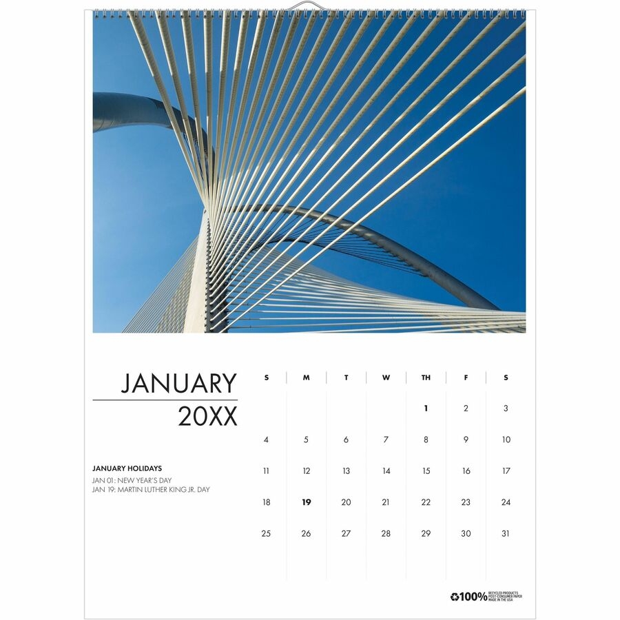 House Of Doolittle Recycled Architecture Wall Calendar House Of Doolittle Recycled Architecture Wall Calendar