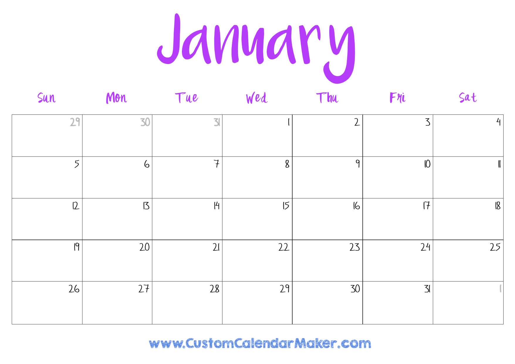 Printable 2 Month Calendar 2025-2025