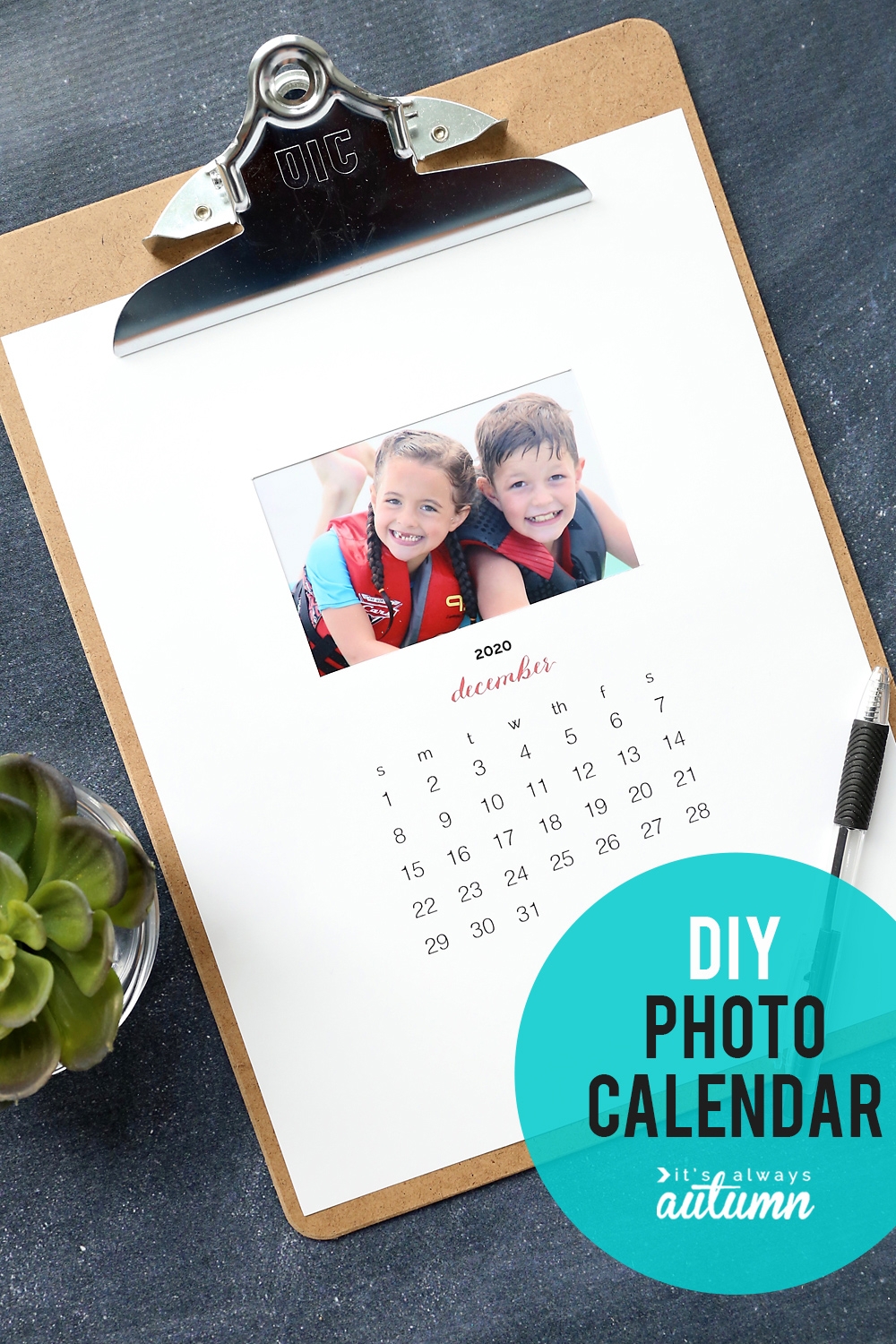 Make A Personalized 2020 Photo Calendar free Templates It s Always Autumn