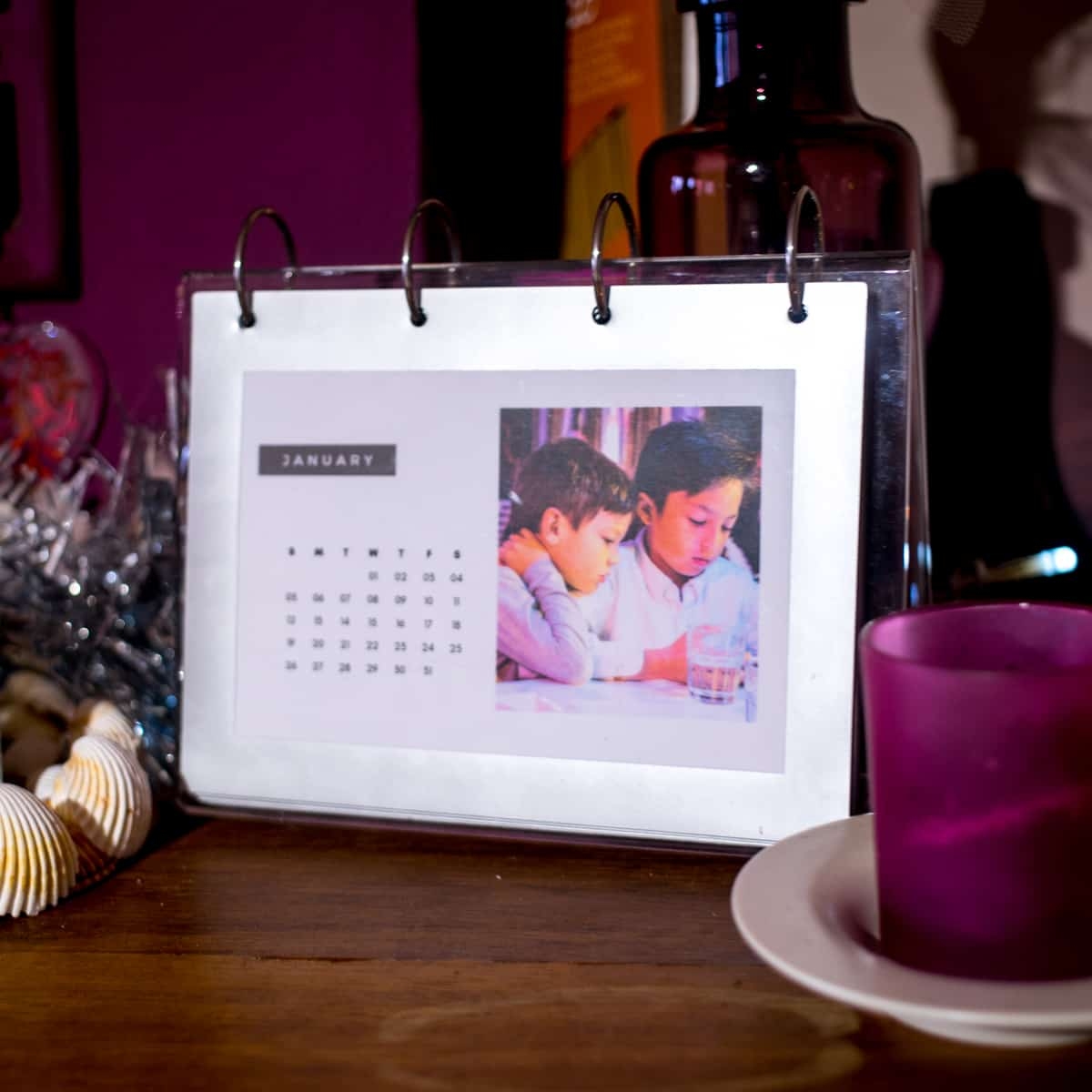 Make Your Own Photo Calendar Easy Gift Idea Oh The Things We ll Make 