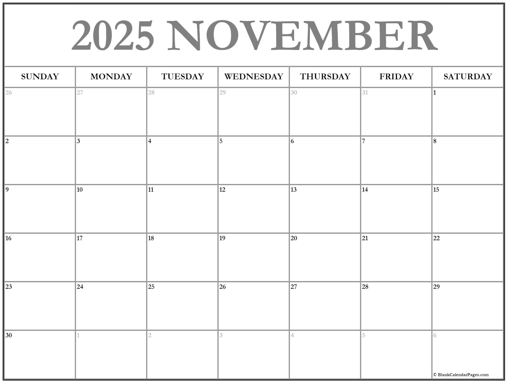November 2022 Calendar Free Printable Calendars