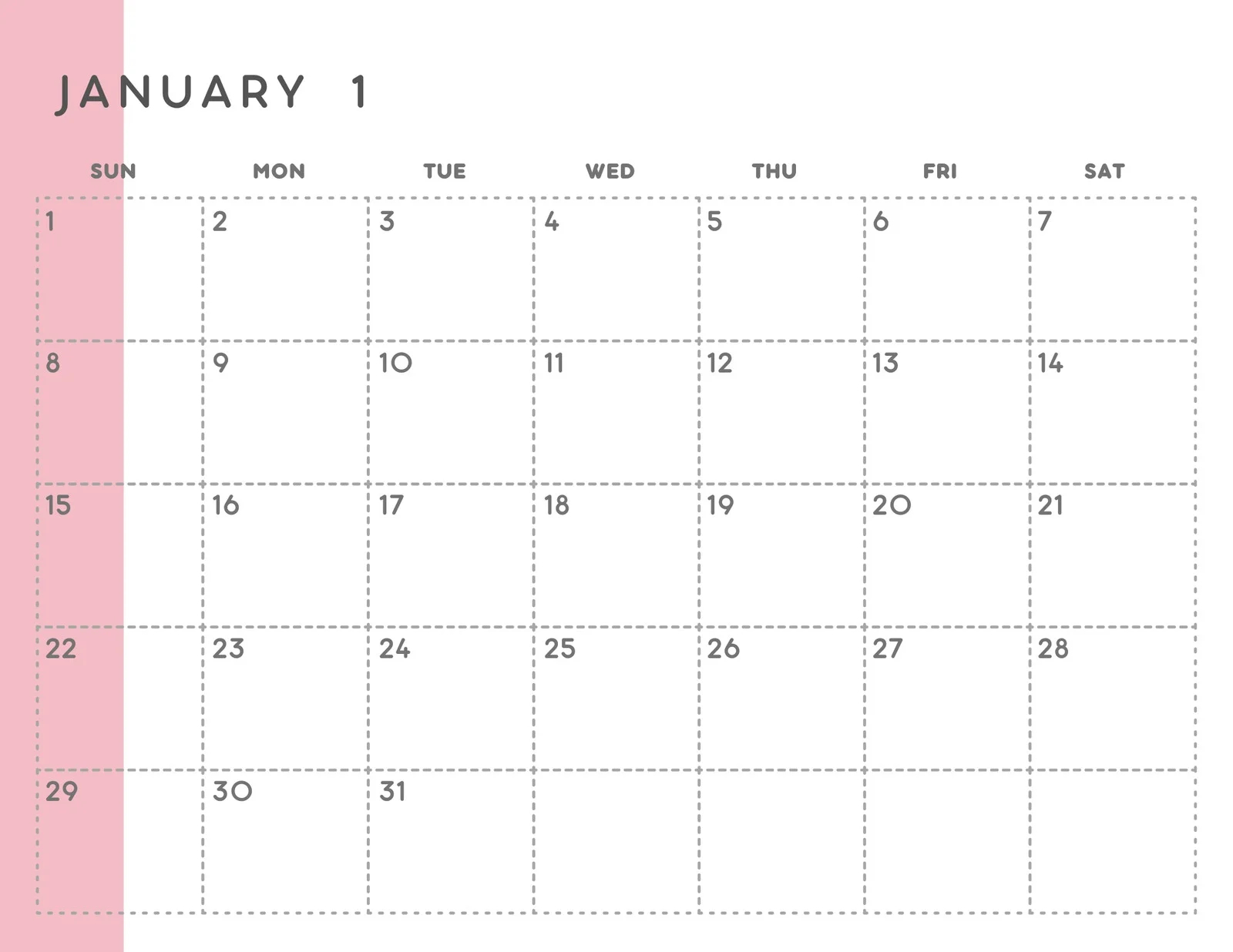 page 3 free printable customizable monthly calendar templates canva