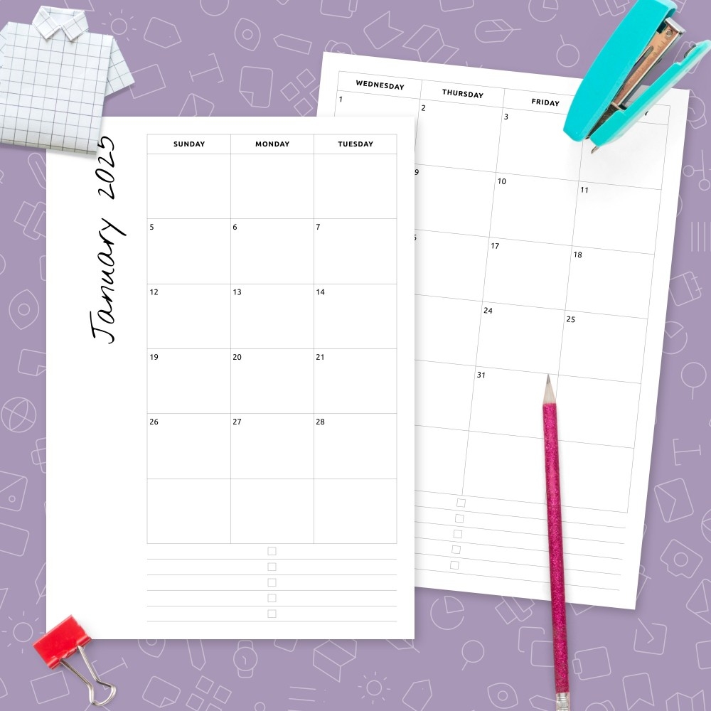 Planner Templates Printable Planner Templates PDF