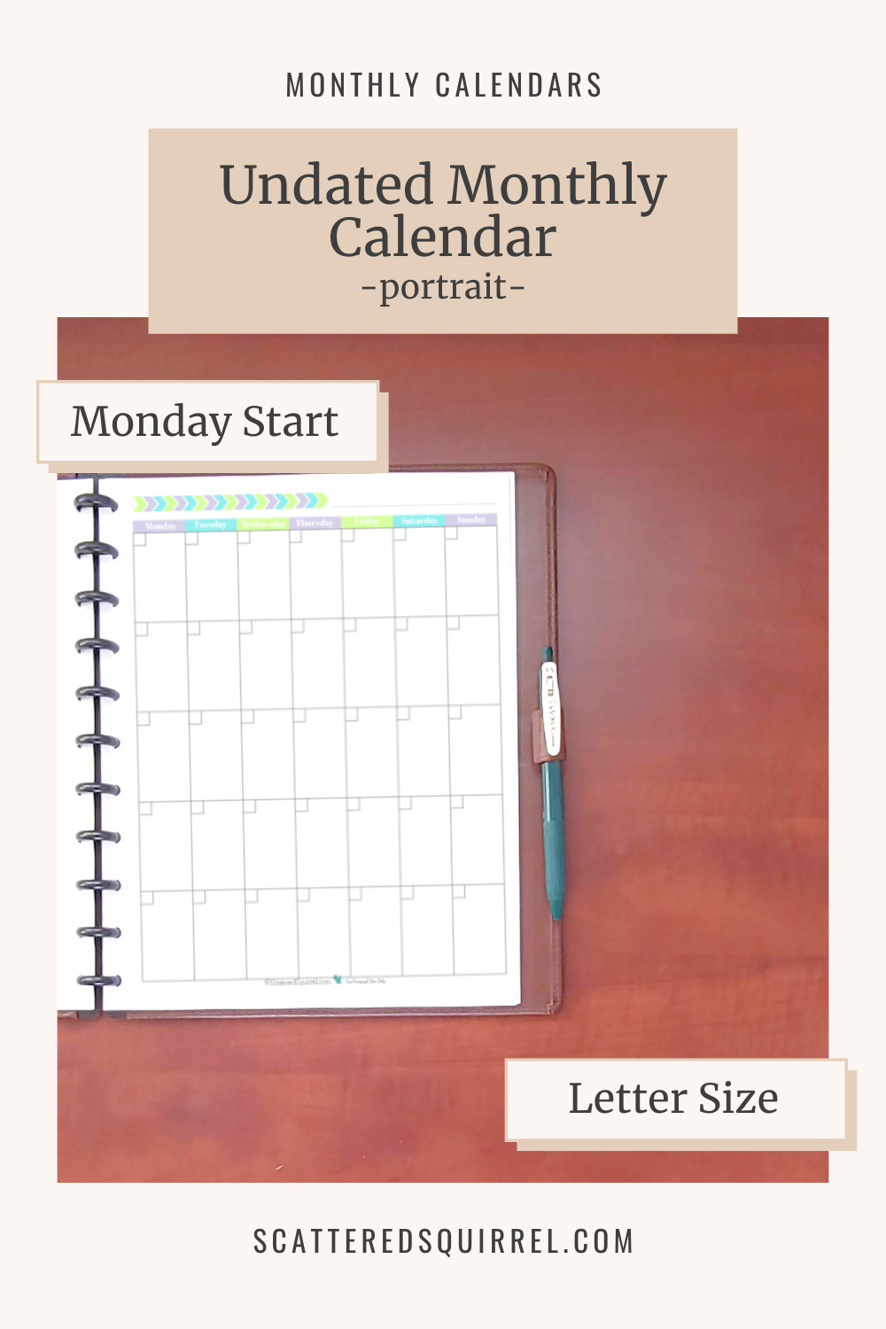 pretty in pastel planner printables