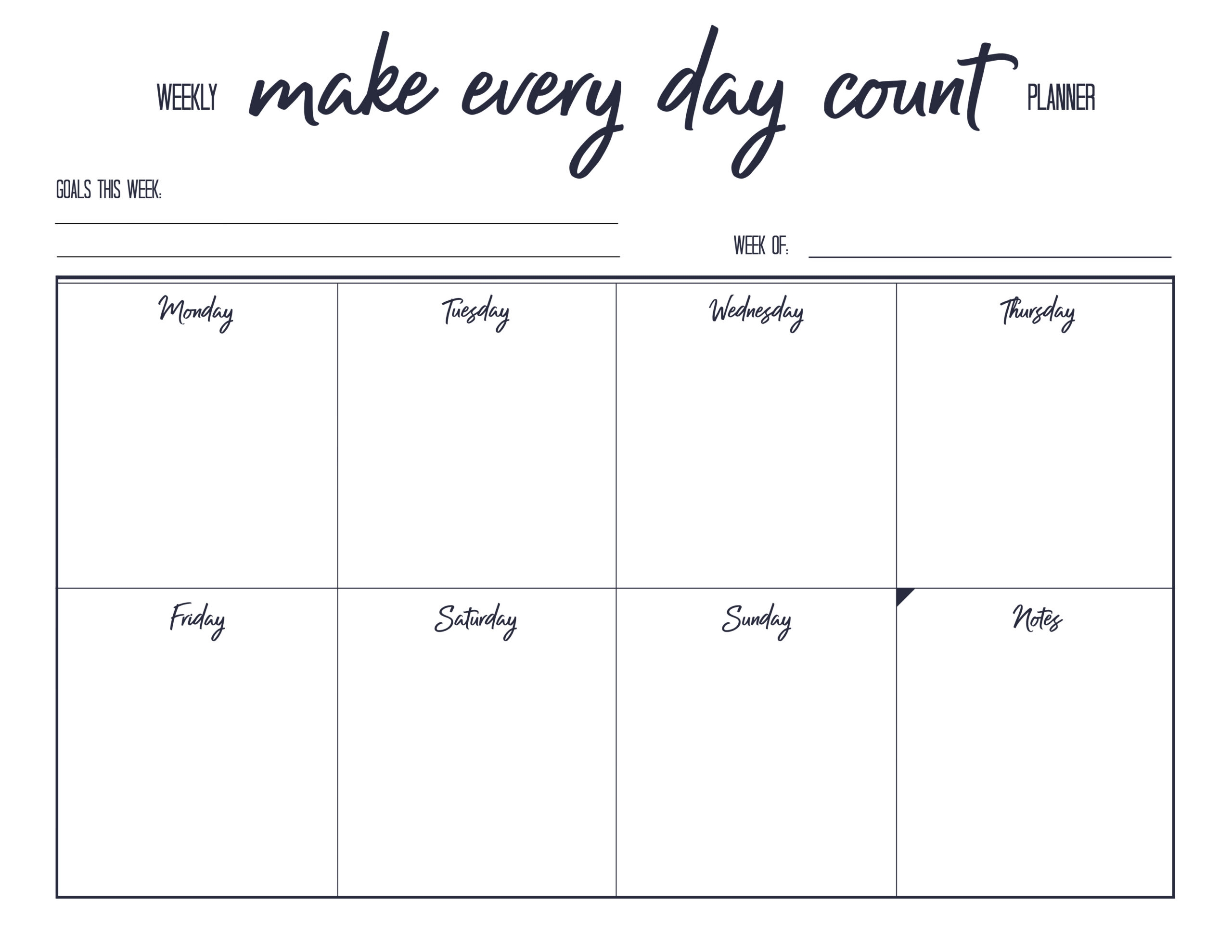 Print Weekly On Sale Calendar