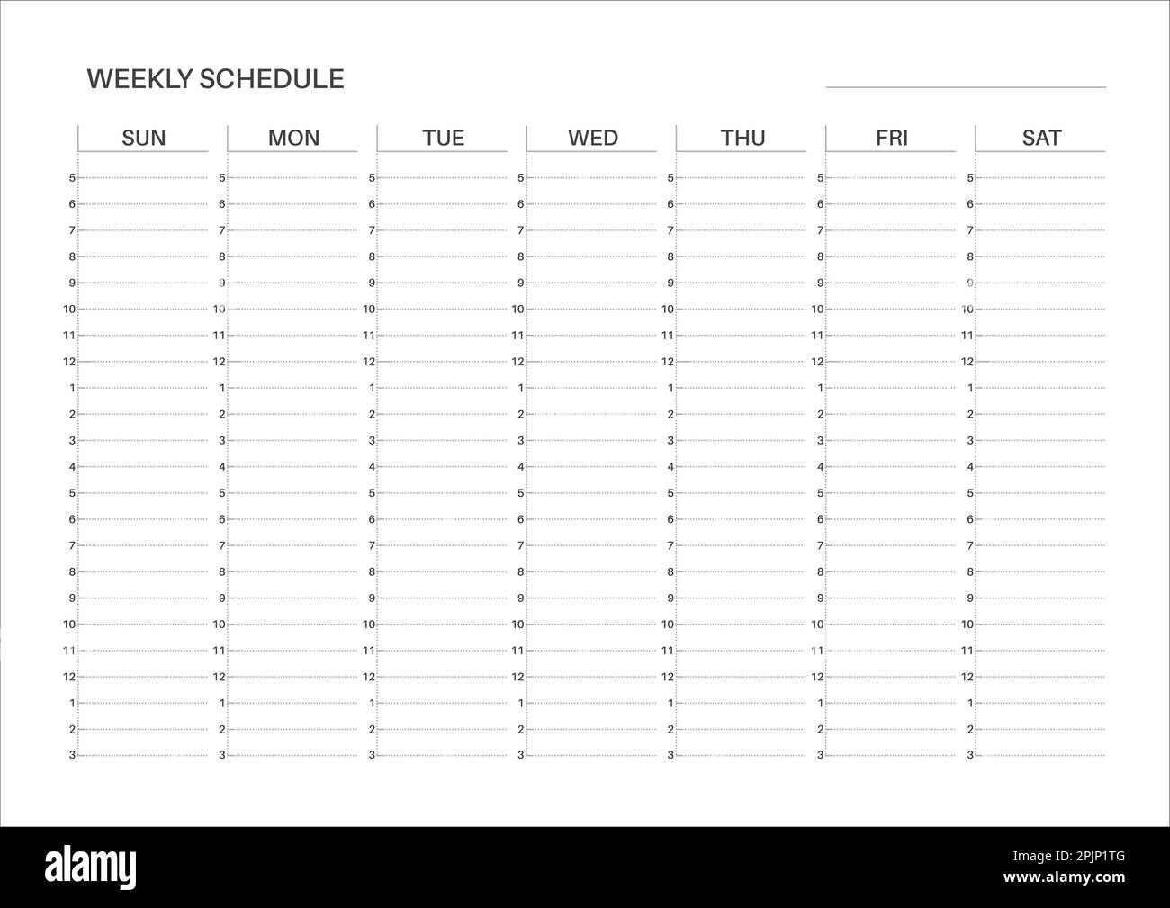 Printable Weekly Calendar With Hours